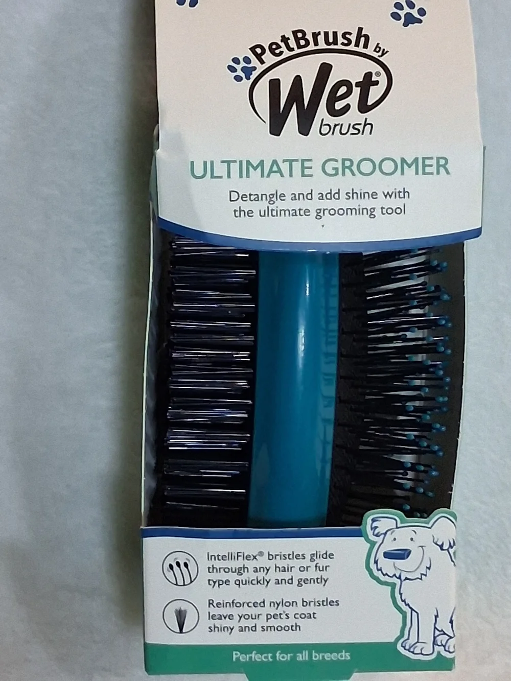 PetBrush Ultimate Groomer & LAMB CHOP Toy Bundle - Blue